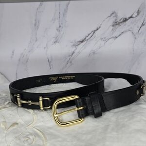 Tory Black Leather Belt